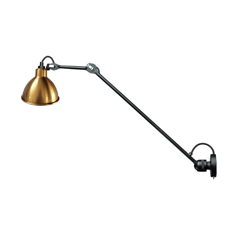 Adjustable Wall Lamp Matte Black 15cm Width with Hinged Arm for Reading Corner Office Work Lamp Modern Design | Sansoti