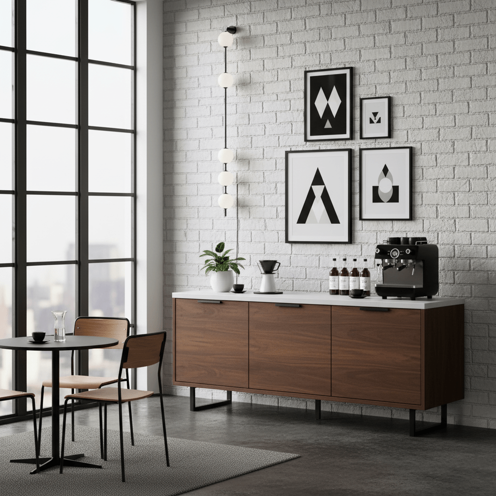 Vertikale Glaswandleuchte mit Messing – Designbeleuchtung für Flur & Eingangsbereich | Sansoti