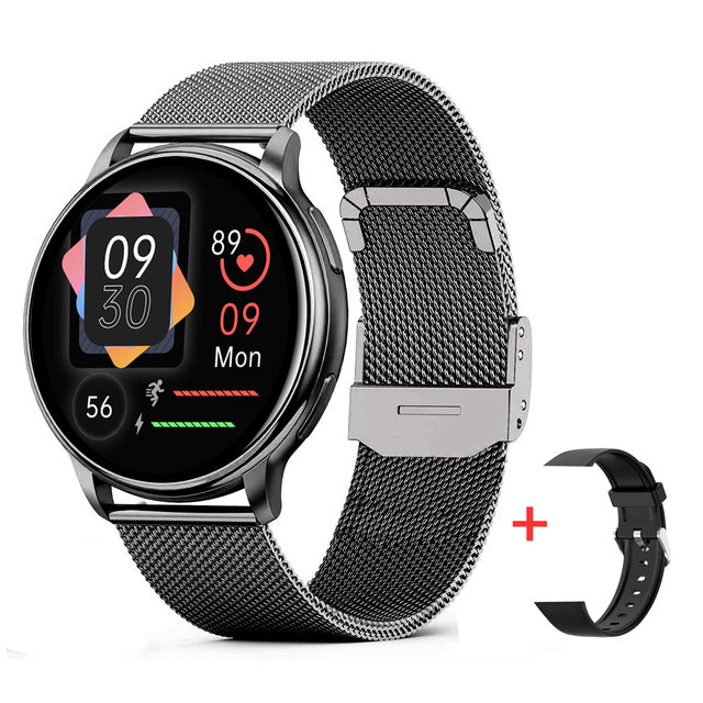 Cyfrowy zegarek na rękę z czujnikiem zdrowotnym, ekranem dotykowym, wodoodpornością IP68, funkcją połączenia alarmowego, bateria na 14 dni, smartwatch | Sansoti