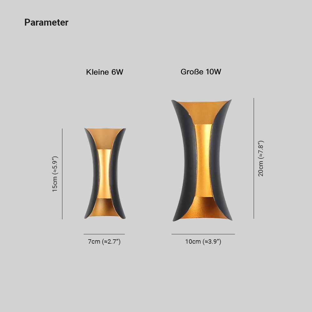 Outdoor Wall Lamp Metal Black White LED Modern Design Garden Terrace Entrance Facade Cozy | Sansoti