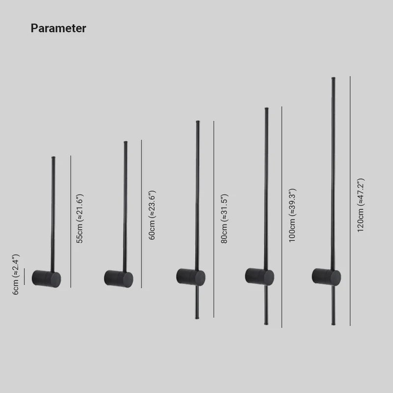 Minimalistische Metall-Wandleuchte mit linearem Design für Wohnzimmer, Schlafzimmer, Esszimmer und Leseecke als stimmungsvolle Beleuchtung | Sansoti