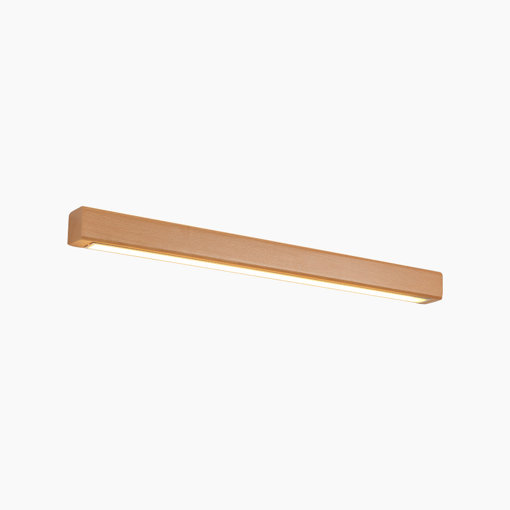 Wooden Wall Light LED Light Bar Linear 60-180cm Adjustable Light Scandinavian Design Bedroom Living Room | Sansoti