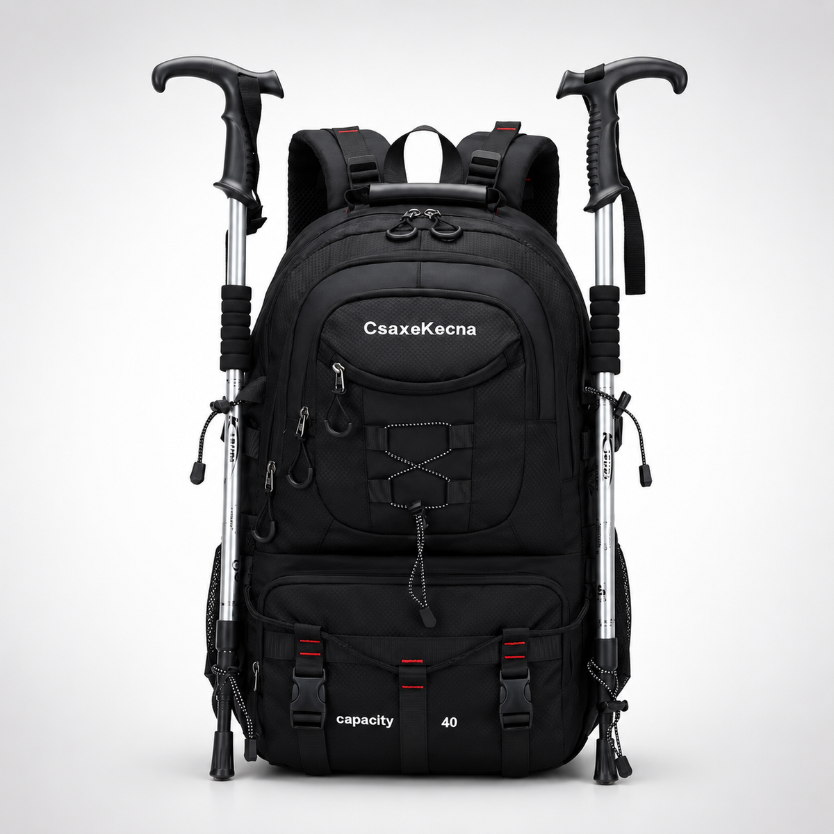 Trekkingrucksack 40 Liter mit USB-Anschluss, ergonomisch und wasserdicht, zum Wandern, für Bergtouren, Outdoor-Aktivitäten, Camping und Reisen | Sansoti