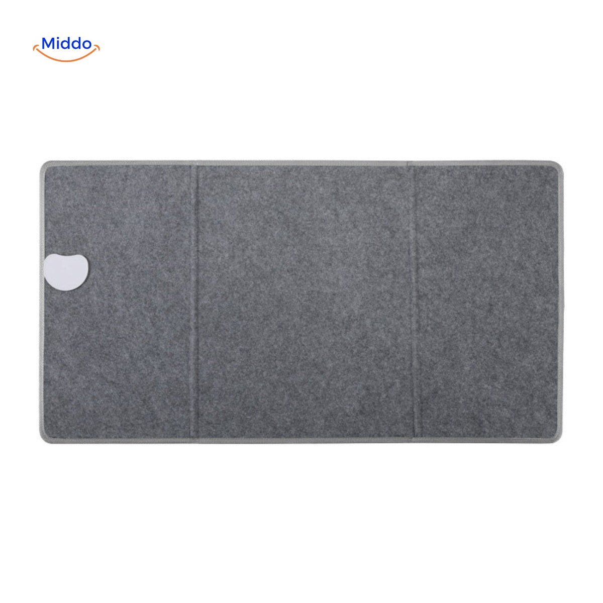 Electric Leg Warmer 3D Heating Cushion 8 Heat Settings Timer Plush Grey Foldable Quiet Office | Sansoti