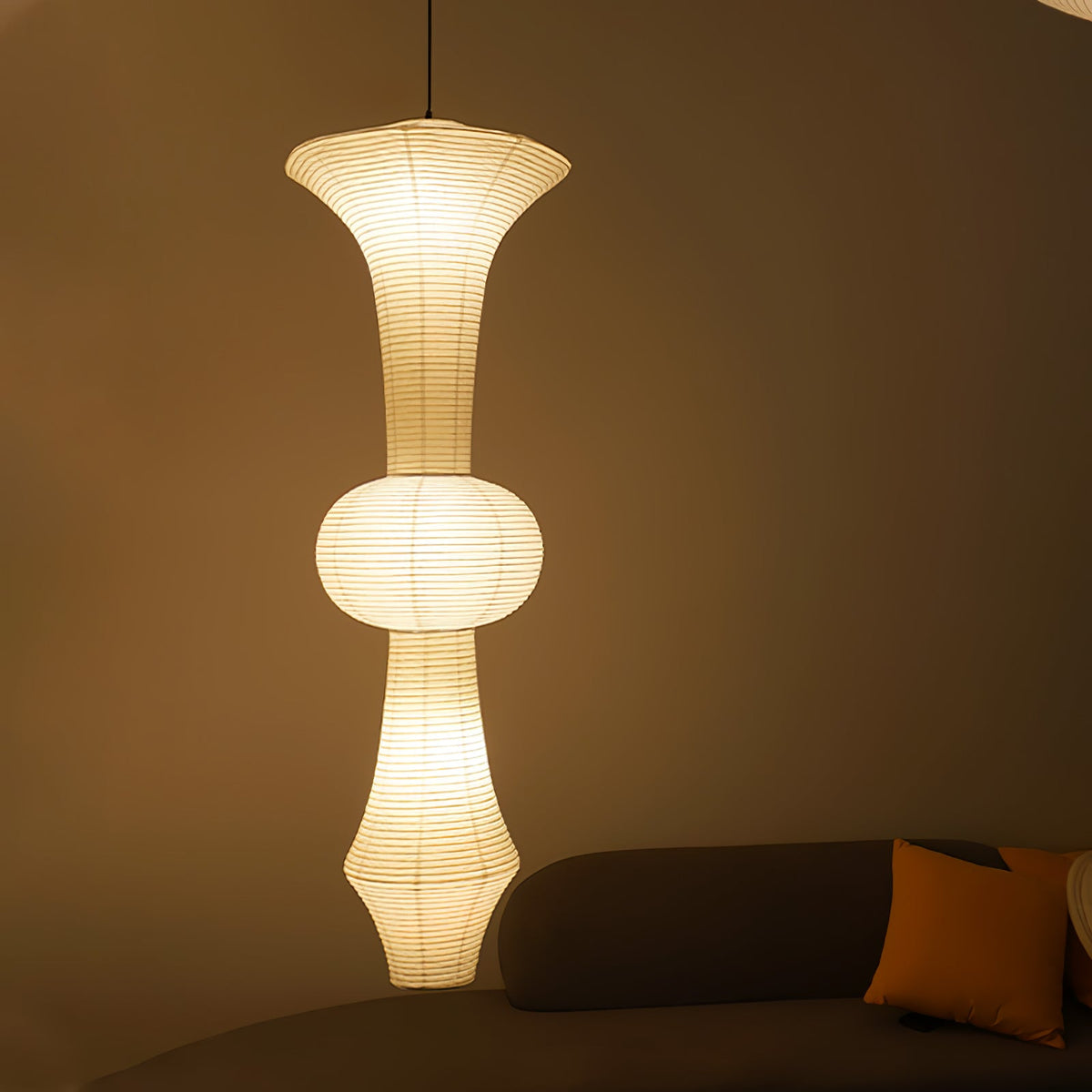Japanse Hangende Papieren Lamp Zeven Formaten E26/E27 ø33-ø43cm 150-460cm Hoogte Mulberry Washi Moerasschors Translucide Kap Met Handgemaakt Karakter | Sansoti
