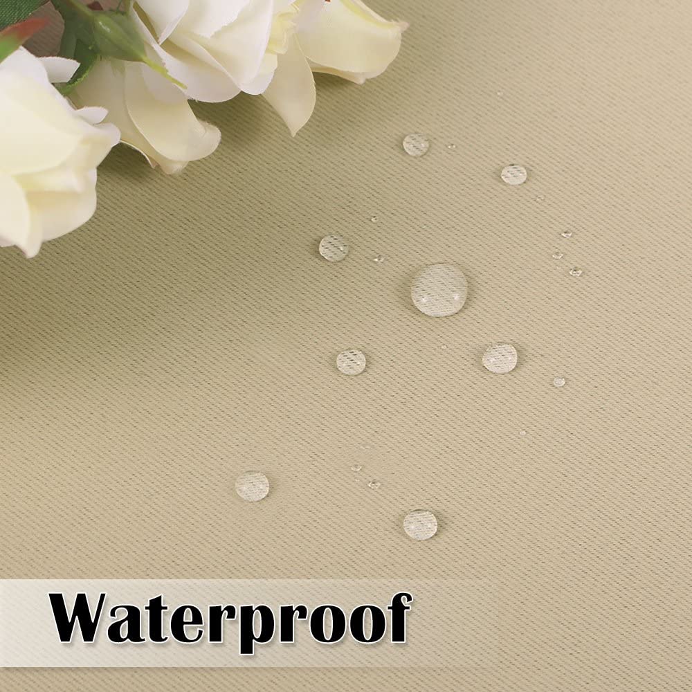 Waterdicht Terrasgordijn met Oogjes – 2 Panelen Outdoor Privacy UV-Bescherming Winddicht | Sansoti