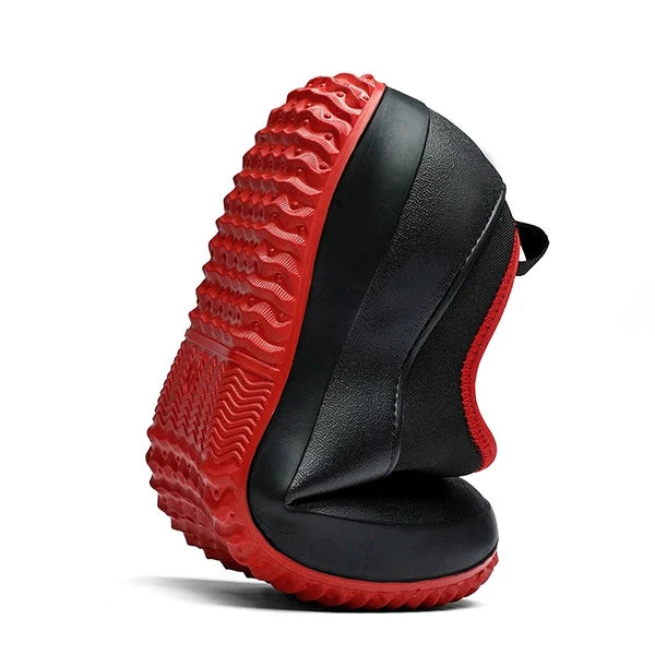 Waterdichte Werkschoenen Instapper Antislip Zwart Blauw Rood Dames Heren Unisex Veiligheidsschoenen Werkkleding | Sansoti