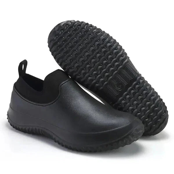 Waterdichte Werkschoenen Instapper Antislip Zwart Blauw Rood Dames Heren Unisex Veiligheidsschoenen Werkkleding | Sansoti