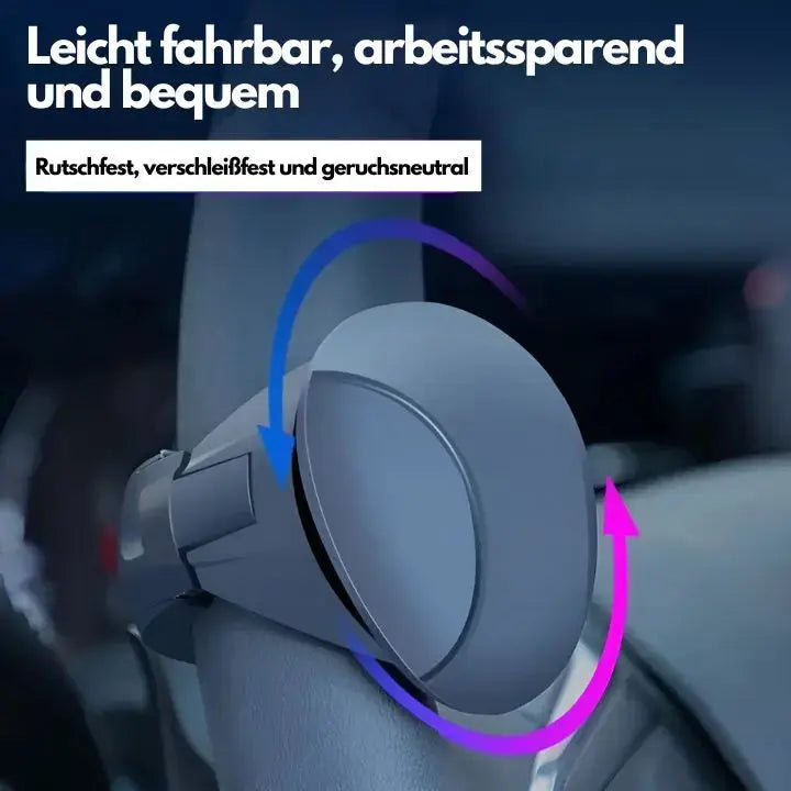 Lenkradknauf fürs Auto – Drehgriff mit komfortablem Griff für einhändiges Lenken und einfaches Einparken | Sansoti