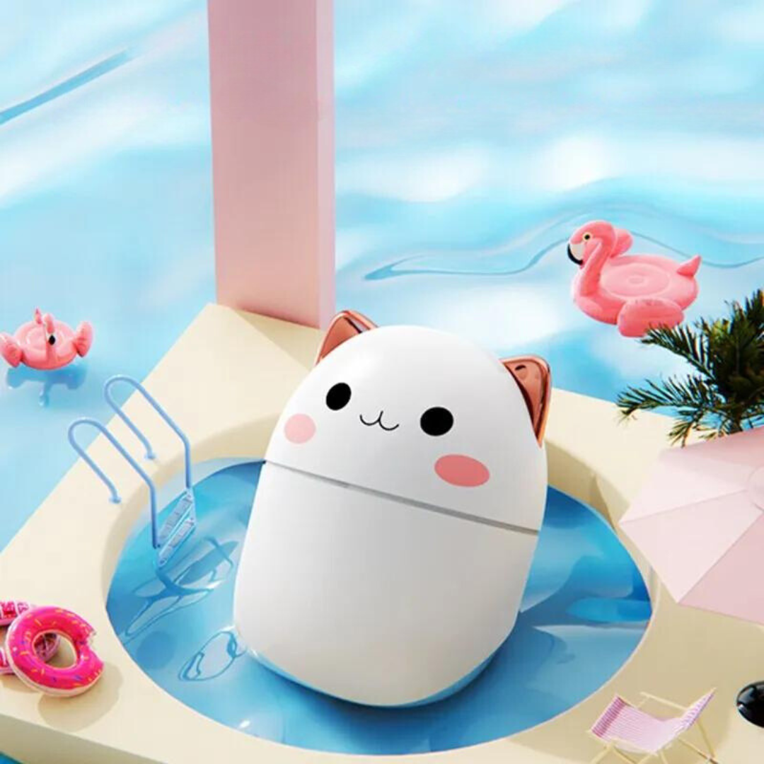 Cat Humidifier with LED Night Light – 250ml Humidification for Bedroom, Office, Children's Room | Sansoti