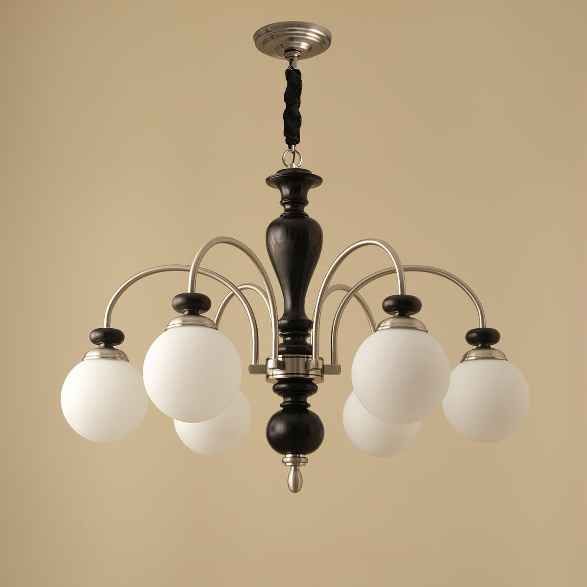 Suspension industrielle 8 bras couleur noyer or salon salle à manger lampe araignée vintage lampe pendante plafonnier réglable | Sansoti