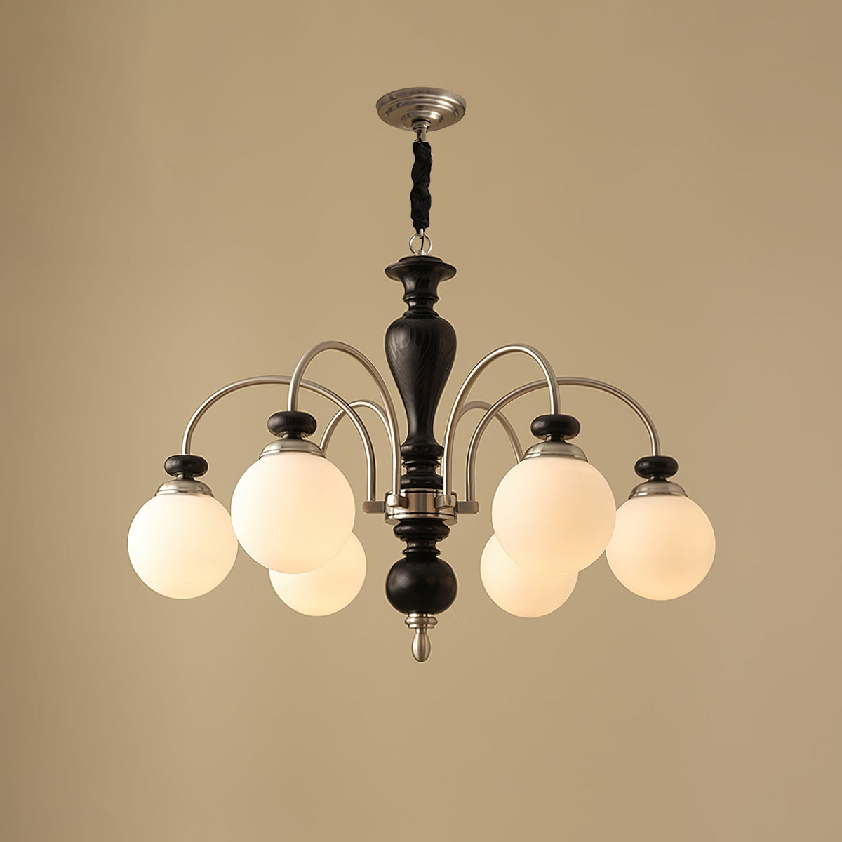 Suspension industrielle 8 bras couleur noyer or salon salle à manger lampe araignée vintage lampe pendante plafonnier réglable | Sansoti