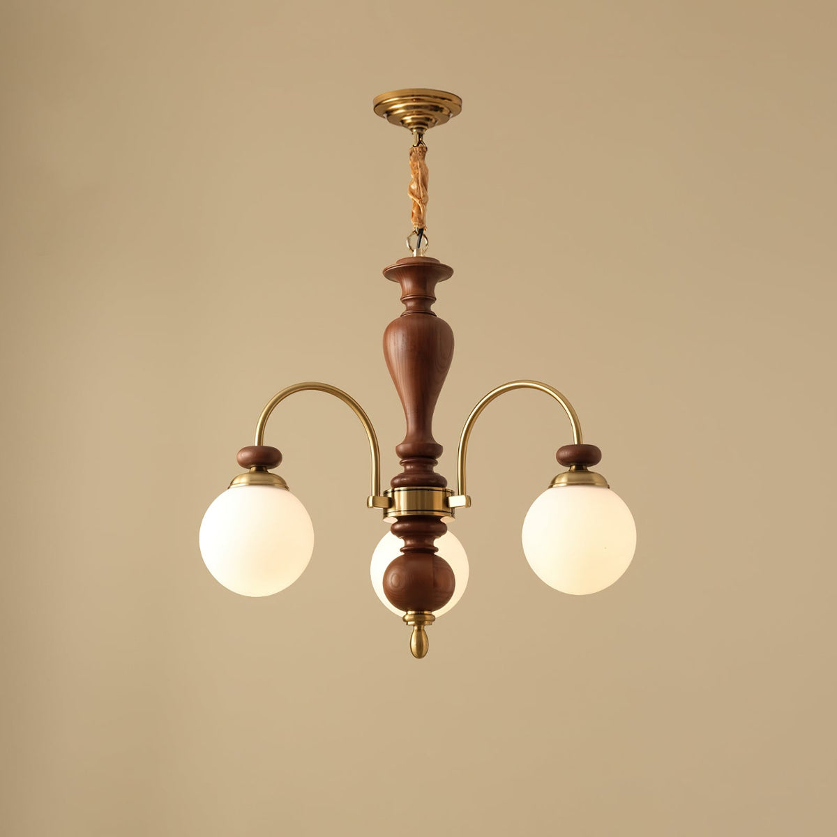 Suspension industrielle 8 bras couleur noyer or salon salle à manger lampe araignée vintage lampe pendante plafonnier réglable | Sansoti