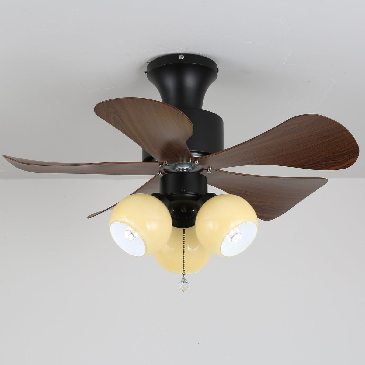 Lunara Vintage Deckenventilator Ø80cm mit Beleuchtung und Fernbedienung | Sansoti