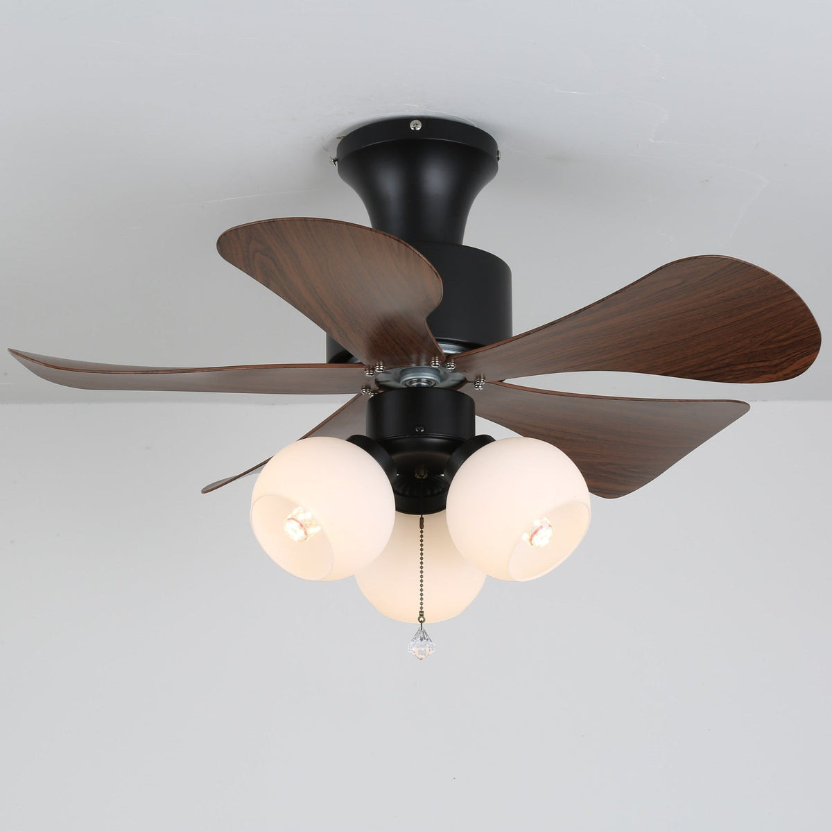 Lunara Vintage Deckenventilator Ø80cm mit Beleuchtung und Fernbedienung | Sansoti