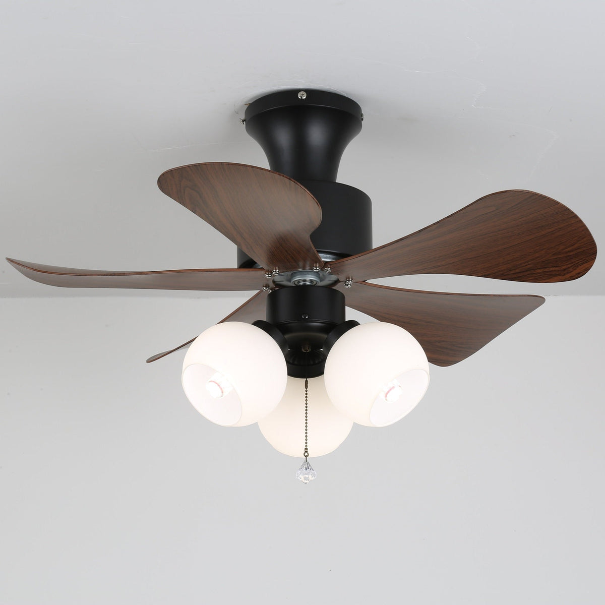Lunara Vintage Deckenventilator Ø80cm mit Beleuchtung und Fernbedienung | Sansoti