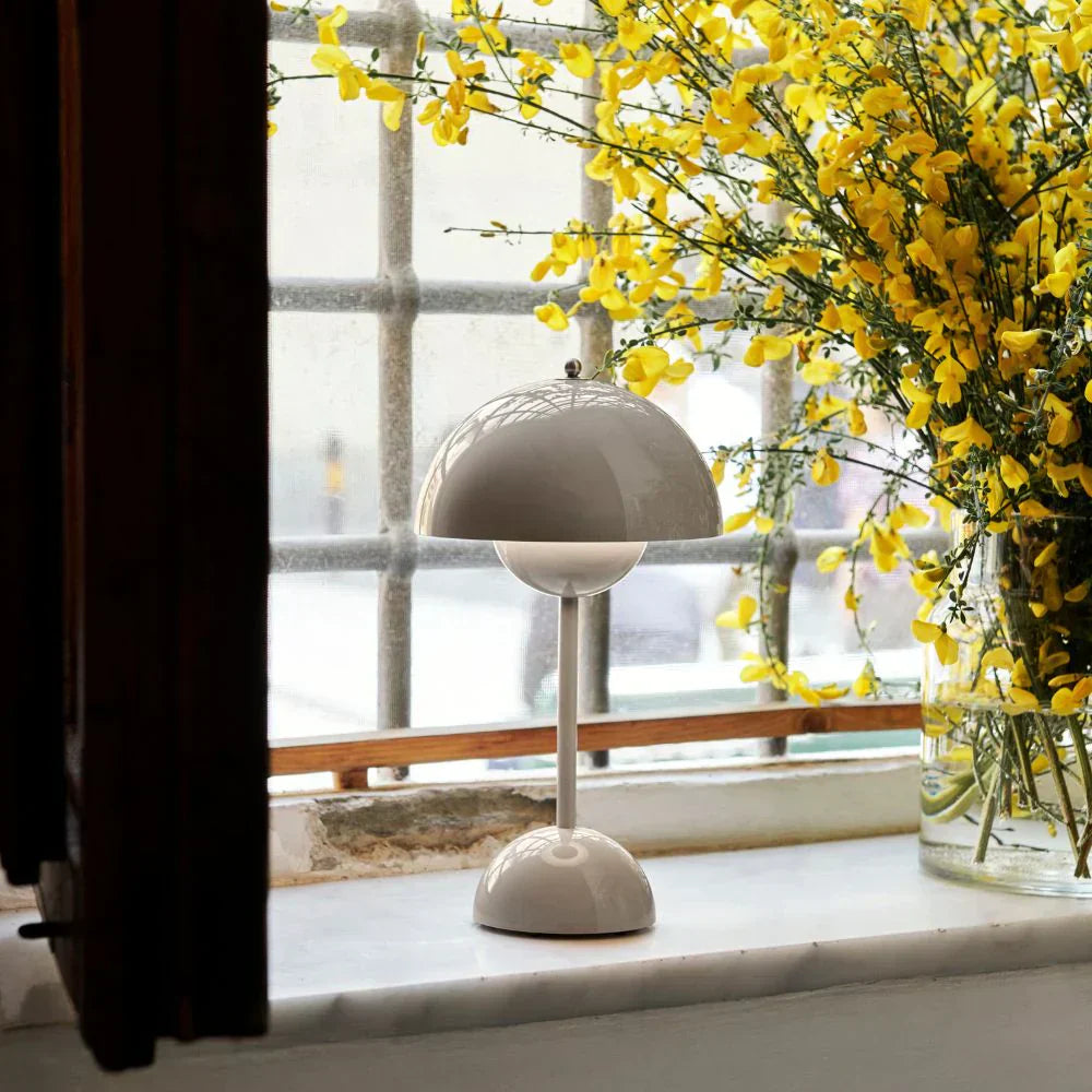 Lampe de table champignon LED USB rechargeable sans fil chevet bureau lumière d'ambiance intérieur | Sansoti