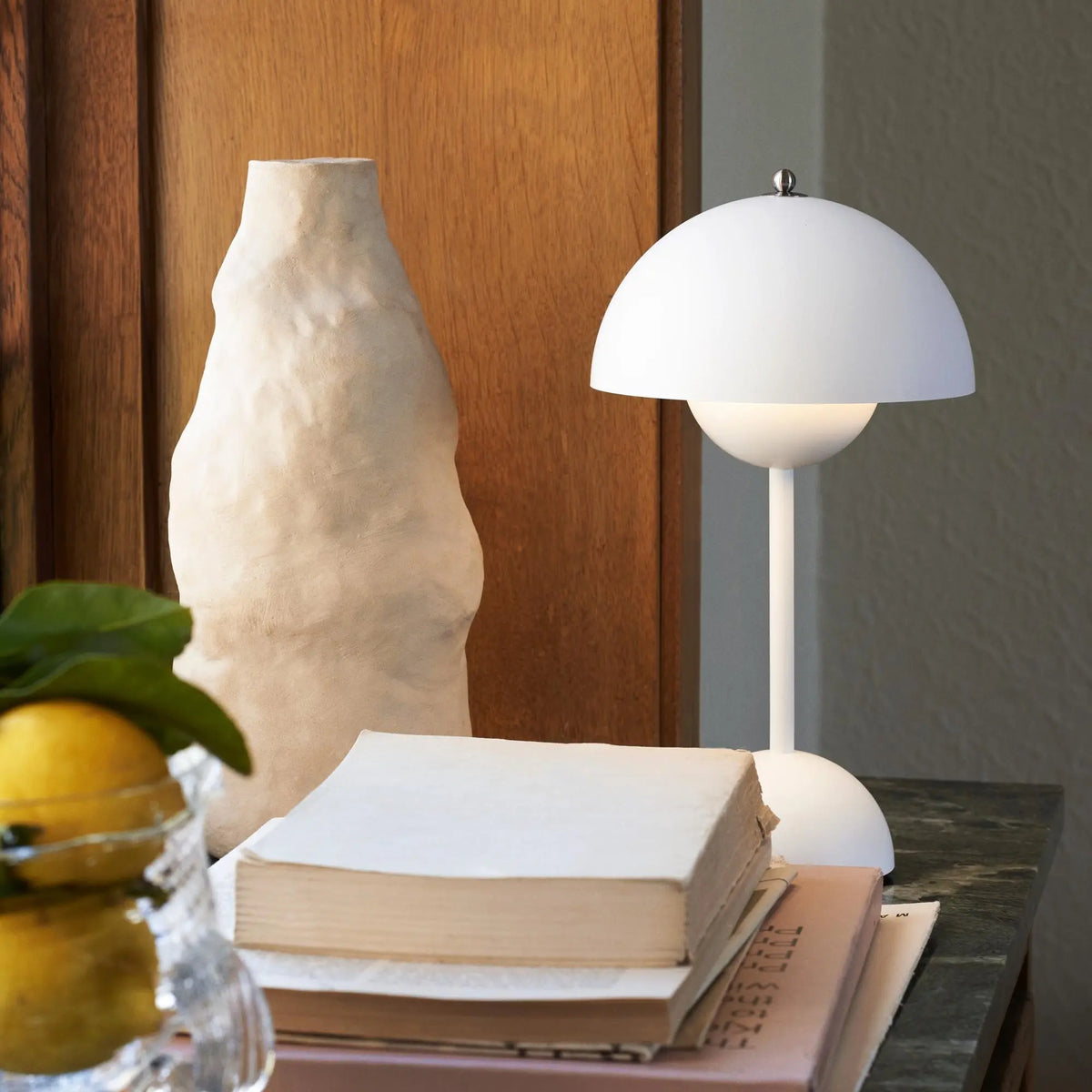 Lampe de table champignon LED USB rechargeable sans fil chevet bureau lumière d'ambiance intérieur | Sansoti