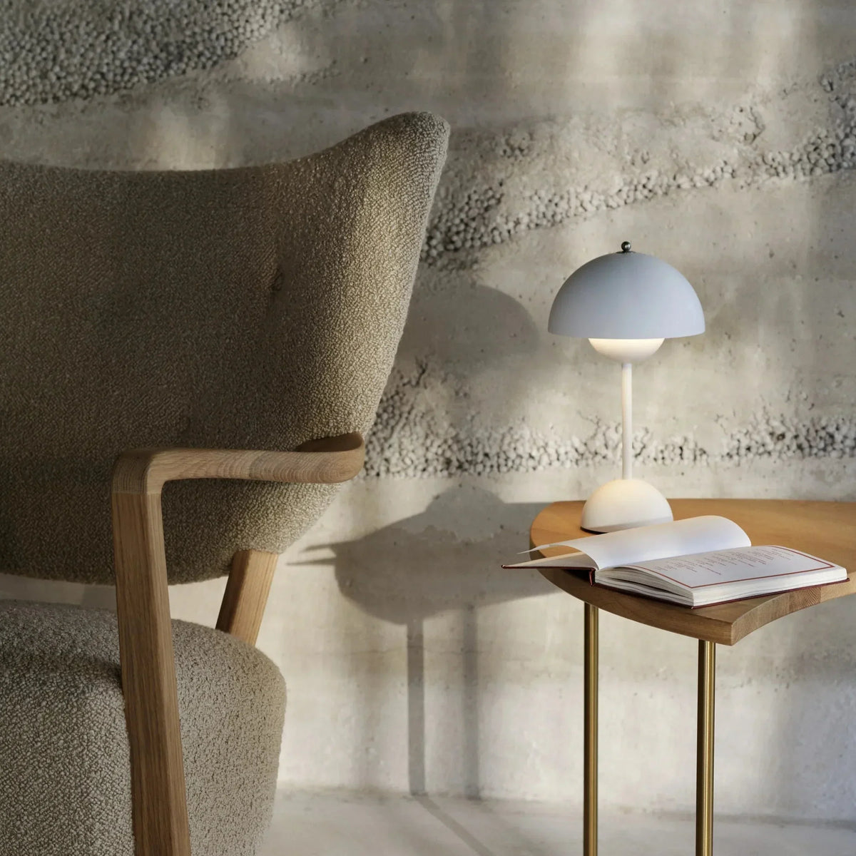 Lampe de table champignon LED USB rechargeable sans fil chevet bureau lumière d'ambiance intérieur | Sansoti