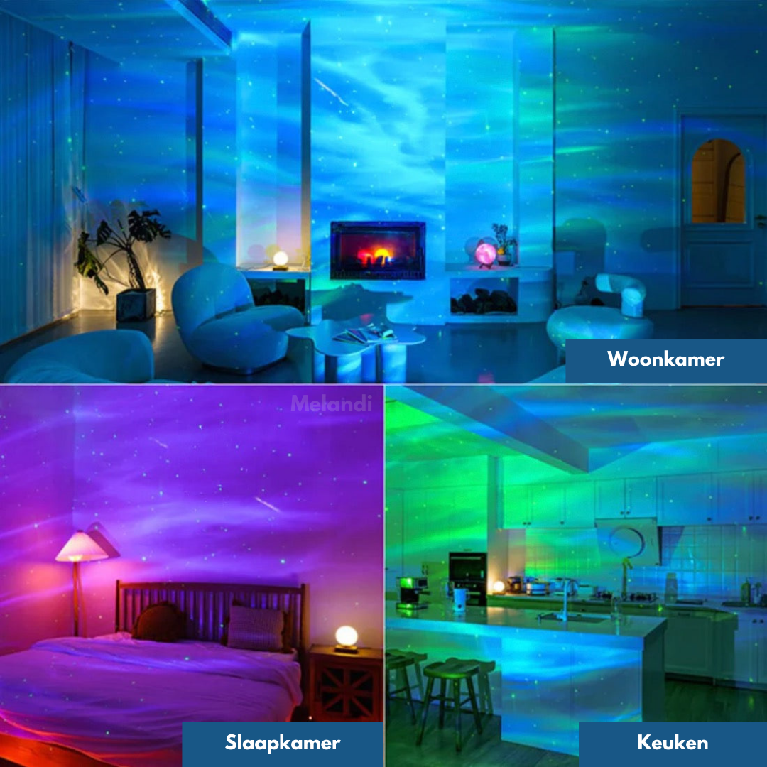 Starry Sky Projector Lamp with Remote Control 24 Colors | Sansoti