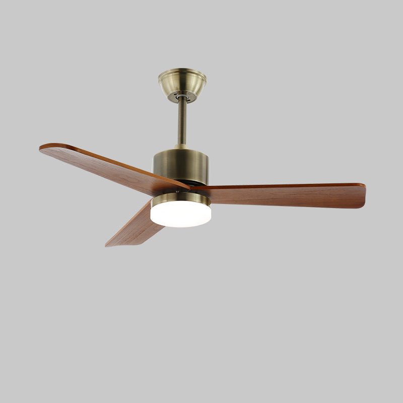 Deckenventilator mit Beleuchtung – Minimalistischer Ventilator in Silber und Holz – 6 Geschwindigkeiten – Fernbedienung – 106/132 cm – LED 35W – Deckenleuchte mit Ventilationsfunktion | Sansoti