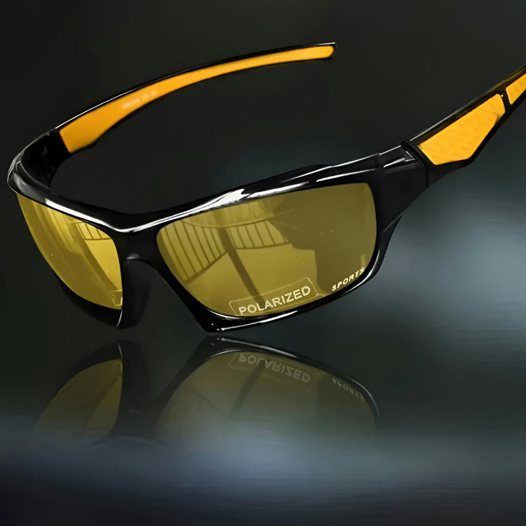 Lunettes de cyclisme Polarisées Protection UV400 Monture légère en plastique Noir Rouge Orange Bleu Jaune Vert | Sansoti