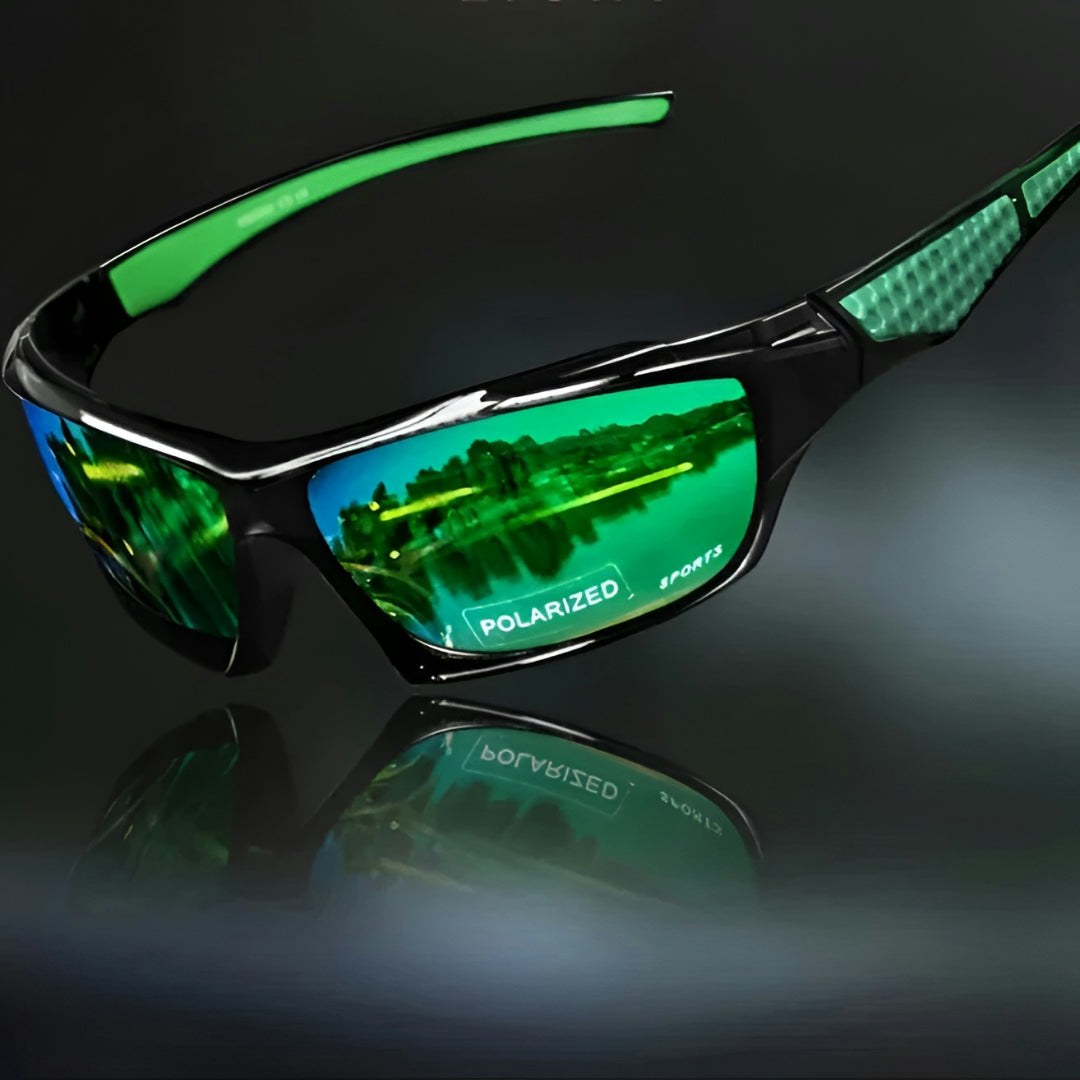 Lunettes de cyclisme Polarisées Protection UV400 Monture légère en plastique Noir Rouge Orange Bleu Jaune Vert | Sansoti