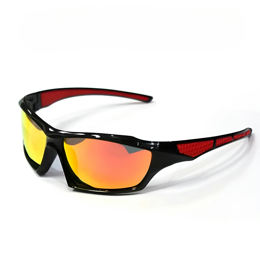 Lunettes de cyclisme Polarisées Protection UV400 Monture légère en plastique Noir Rouge Orange Bleu Jaune Vert | Sansoti