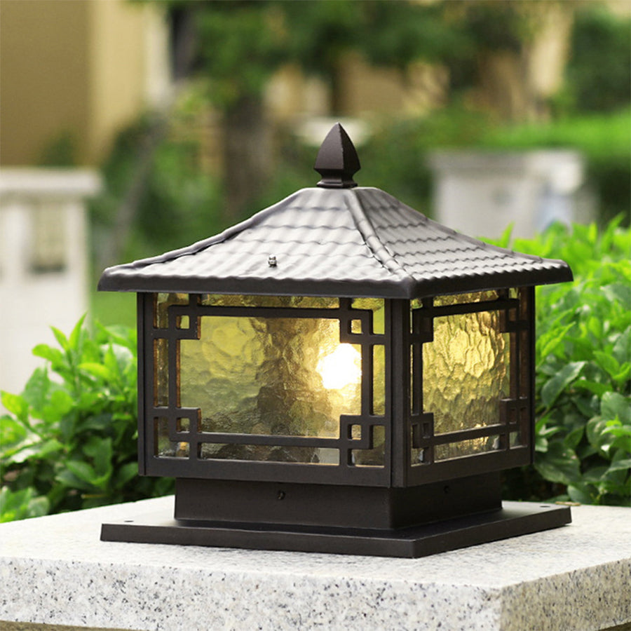 Sokkellamp Buiten Waterdicht Aluminium Koffiekleur Tuin Balkon Villa Sokkelverlichting LED Buitenverlichting | Sansoti
