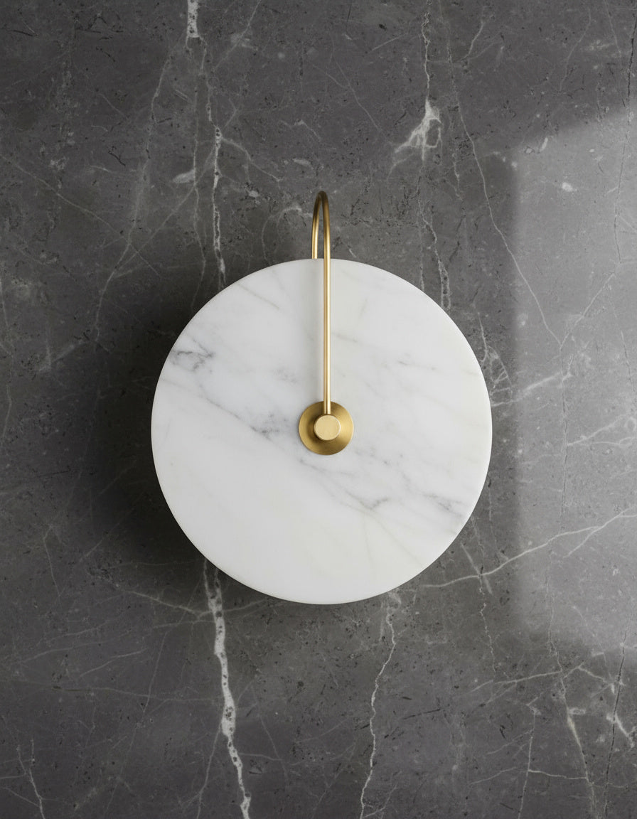 Modern Marble Wall Lamp with LED Lighting – Stylish Indoor Lighting for Hall & Living Room | Sansoti