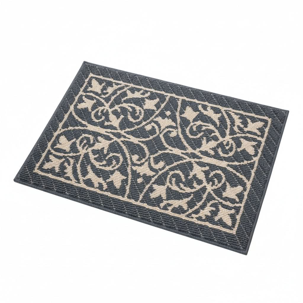 Laagdrempelige Antislip Deurmat Binnen 60x90cm Vuilopvangend Entree Tapijt Rubberen Grip Hal Ingang Vloermat | Sansoti