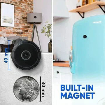 Wireless Security Camera 1080p HD Mini with Night Vision Magnetic Mount Motion Detection Indoor | Sansoti