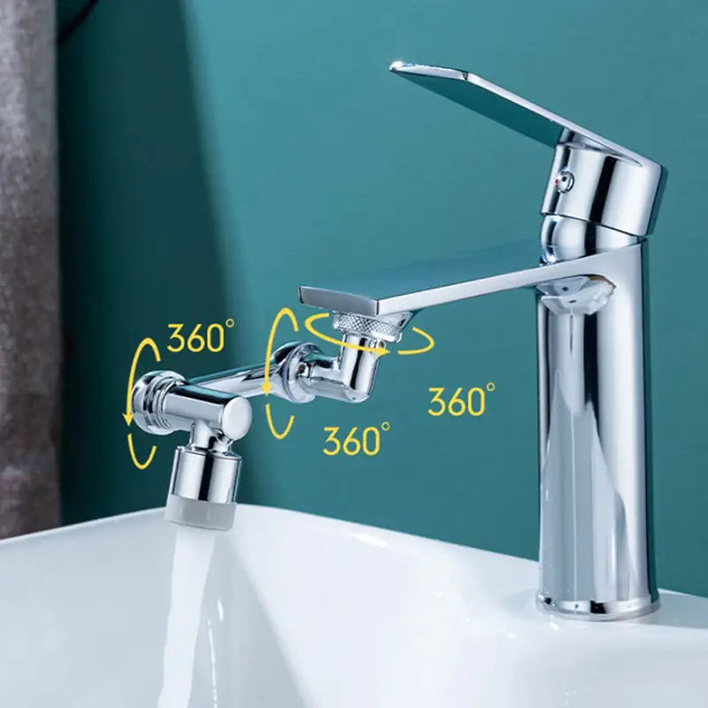 Rotating Faucet Attachment with Quadruple Filtration System, 1080° Rotation, Splash-Free, Water-Saving, for Kitchen Faucets | Sansoti
