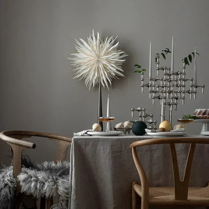 Metal Design Candlestick with Modular Frame | Modern Table Decoration & Atmosphere Creator