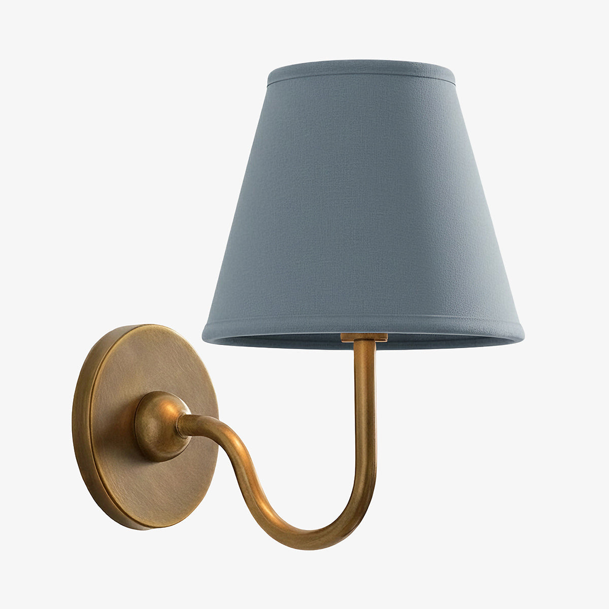 Wandleuchte Messing mit Stoffschirm Plissee oder glatt Weiß Rot Grün Blau Gelb Antik Bronze Chrom 1 oder 2 Leuchtmittel | Sansoti