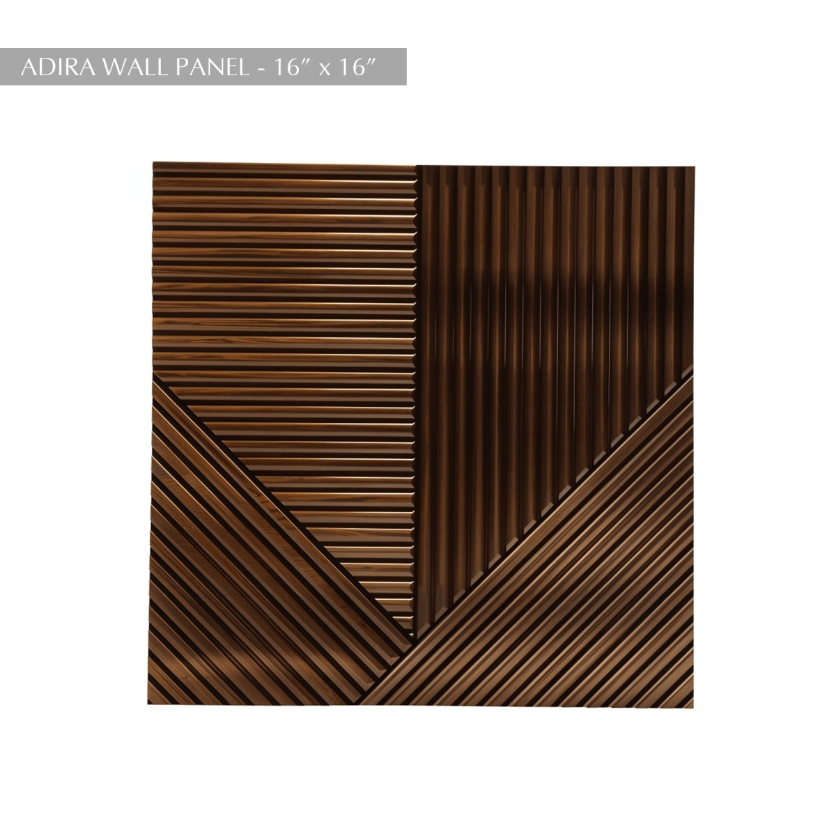 Adira Holz-Wandpaneele mit geometrischem Design für stilvolle Akzentwände | Sansoti