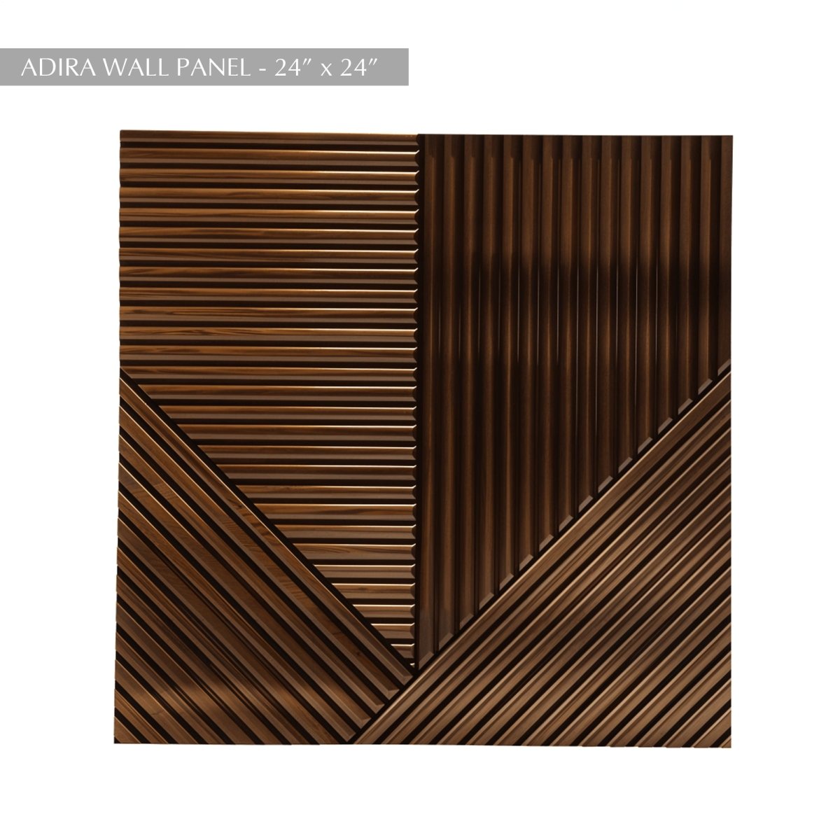 Adira Holz-Wandpaneele mit geometrischem Design für stilvolle Akzentwände | Sansoti