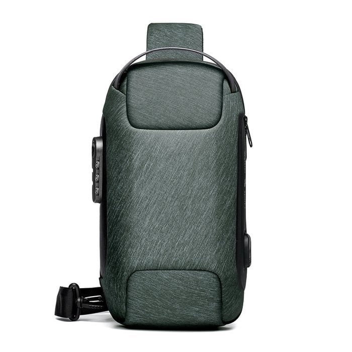 Crossbody Shoulder Bag with USB Charging Port and Combination Lock Water-Repellent for Travel Work and Everyday Use | Sansoti