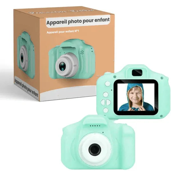 Appareil photo pour enfants 12 MP, robuste, pour découvrir et photographier de manière créative, commande intuitive, compact et adapté aux enfants | Sansoti