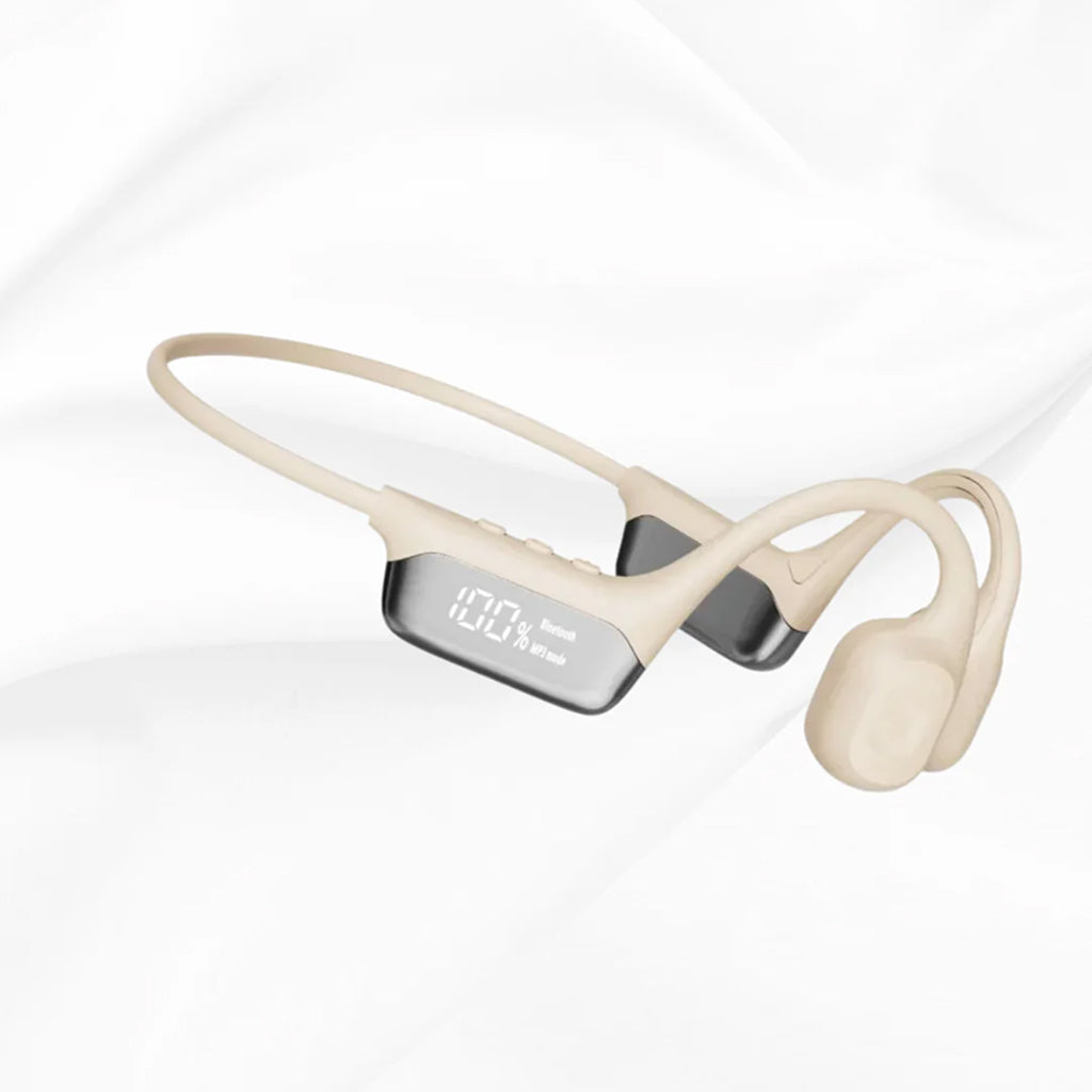 Wireless Bone-Conduction Headphones, Open-Ear Design, IPX5 Water-Resistant, Titanium Frame, Sports and Running | Sansoti
