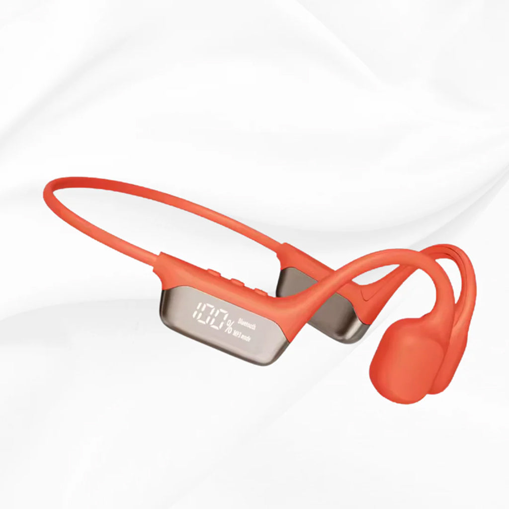 Wireless Bone-Conduction Headphones, Open-Ear Design, IPX5 Water-Resistant, Titanium Frame, Sports and Running | Sansoti