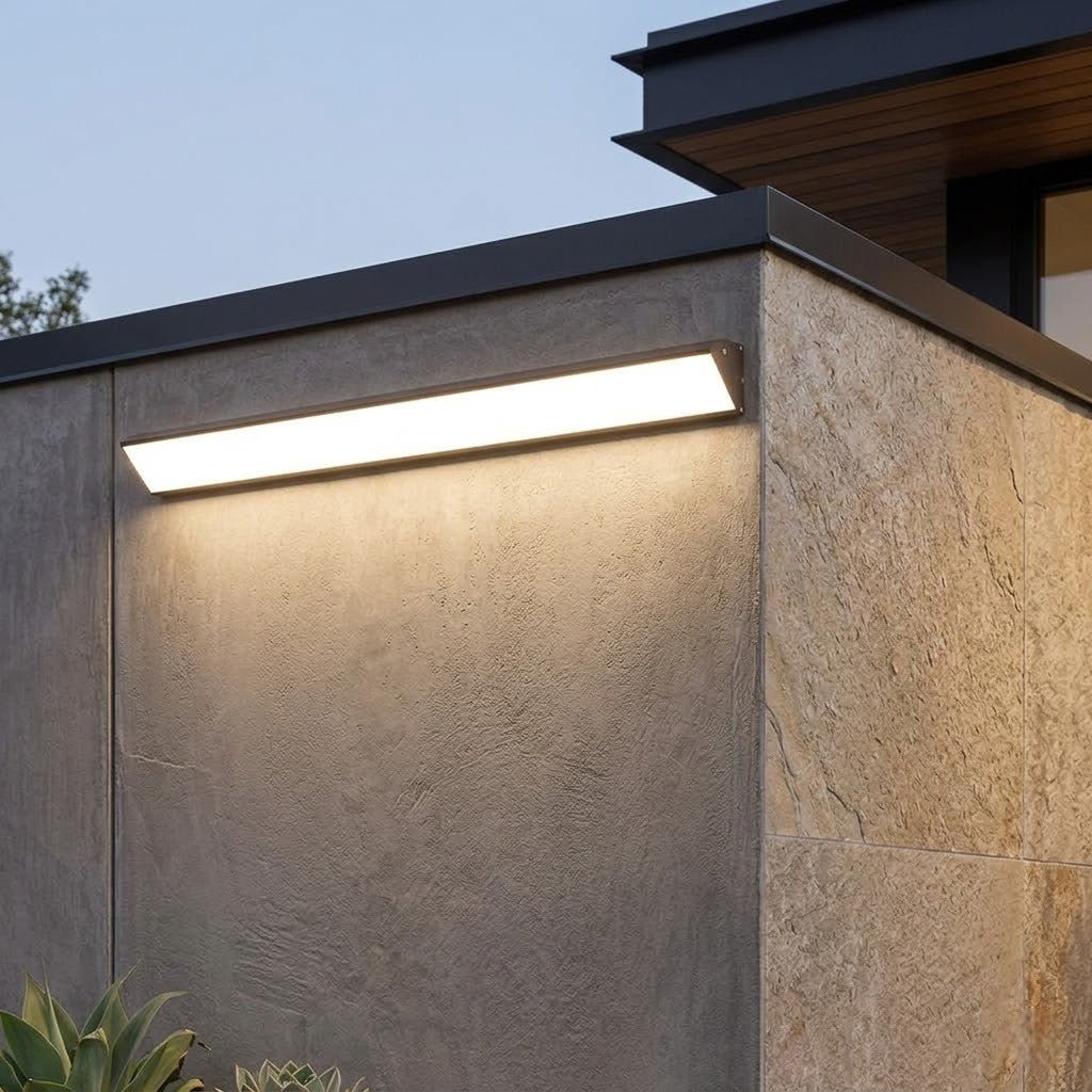 Outdoor Wall Light IP65 LED Aluminum 20 40 60 90 cm 7W 12W 20W 25W Black White 3000K 4000K 6000K Garden Veranda | Sansoti