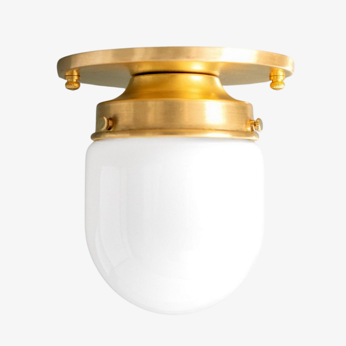 Opalglas Wandleuchte & Deckenleuchte Doppelfunktion Modernes Design Messing | Sansoti