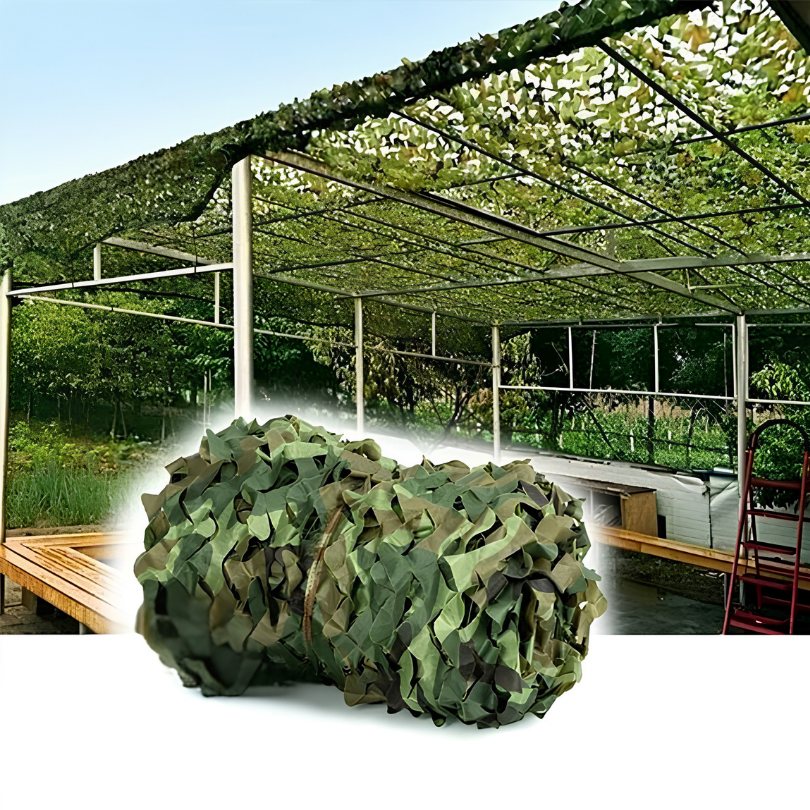 Tarnnetz mit Dschungelmuster, reißfestes Nylon, Sonnenschutz, Sichtschutz für die Terrasse, Outdoor-Schattentuch, 2-6 Meter | Sansoti