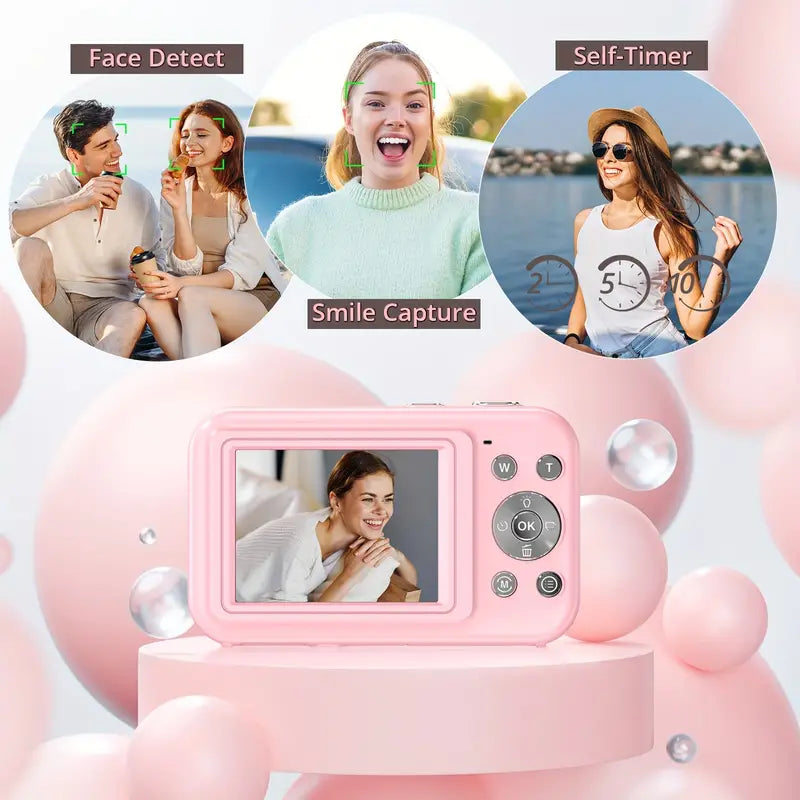 Digitale Camera Retro Vintage 1080p Compact Draagbaar Nostalgisch Ontwerp | Sansoti