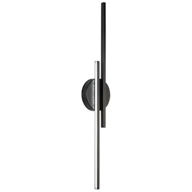 LED-Wandleuchte Doppellinie 55cm Metall Schwarz Weiß Schlafzimmer Wohnzimmer Modernes geometrisches Design Beleuchtung | Sansoti