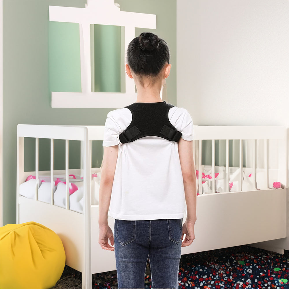 Posture Corrector for Back and Shoulders, Adjustable Neoprene Comfort, Pain Relief, Breathable, Unisex, Home Office | Sansoti
