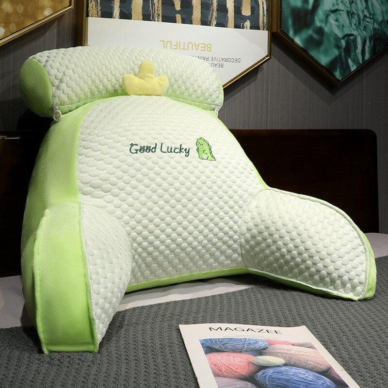 Ergonomic memory foam back cushion lumbar pillow universal compact chair | Sansoti