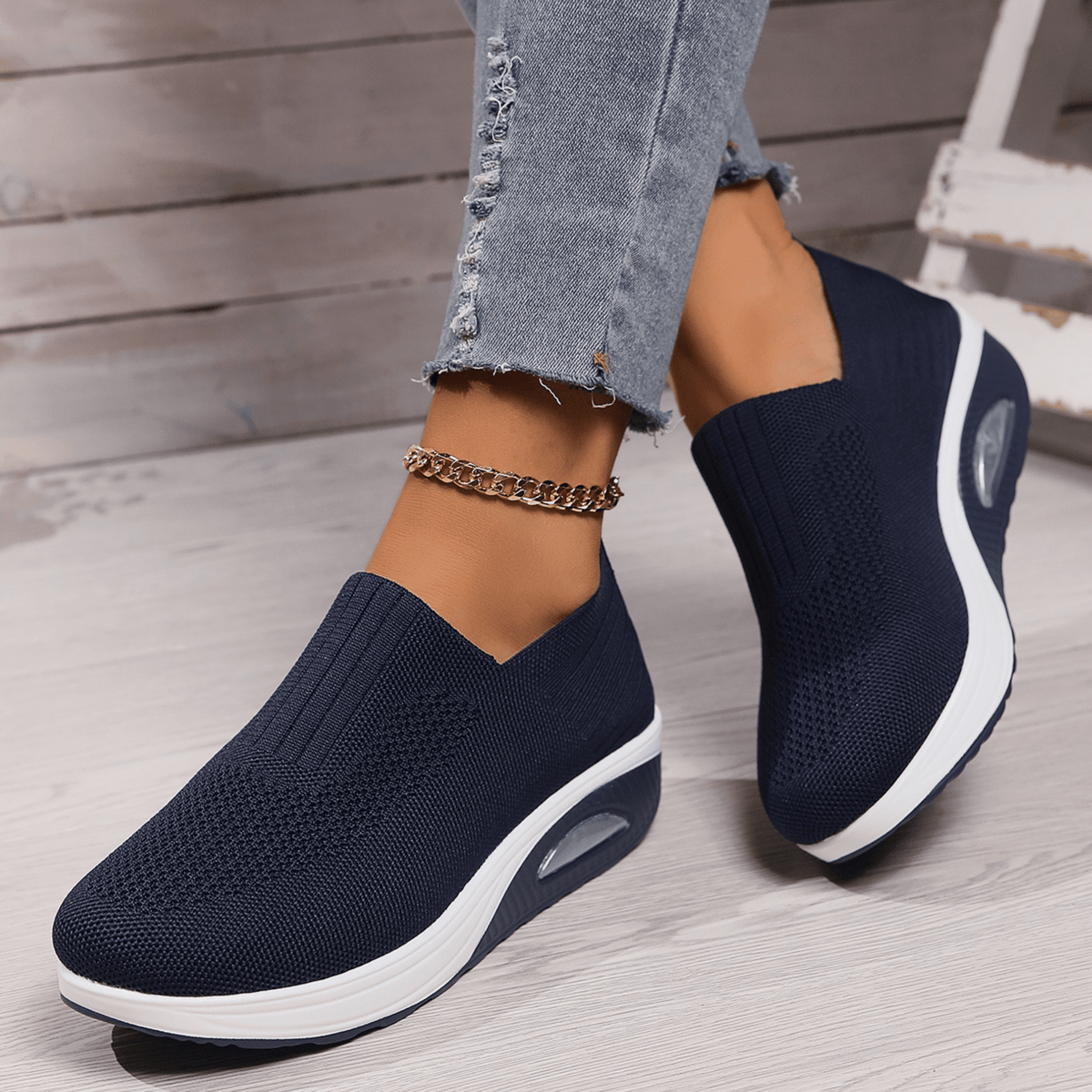 Sportliche Wandersneaker mit ergonomischer Unterstützung Schwarz Weiß Marineblau Beige Grau Rosa Rot Damen Herren Atmungsaktiv Komfortabel Alltag | Sansoti