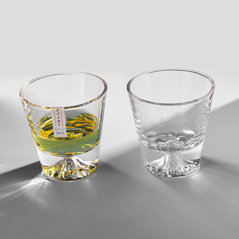 Kristall-Whiskyglas-Set handgefertigt mit Holzkiste 300-400ml japanisches Handwerk für Whisky-Liebhaber Tumbler luxuriöse Trinkgläser | Sansoti